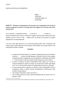 carta intestata del richiedente