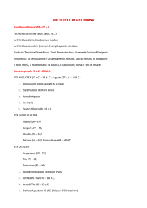 ARCHITETTURA ROMANA Fase Repubblicana 509 – 27 a.C.