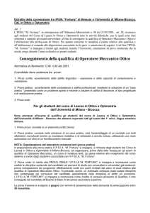 Esame di abilitazione alla professione di Ottico