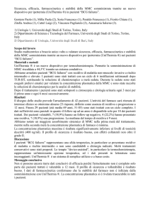 Sicurezza, efficacia, farmacocinetica e stabilità della MMC