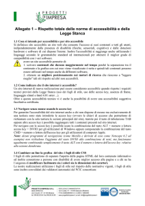 Allegato 1 – Rispetto totale delle norme di accessibilità e della