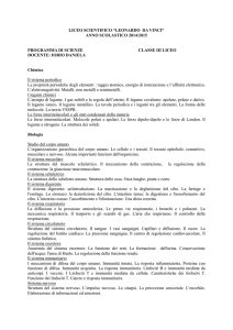 LICEO SCIENTIFICO “LEONARDO DA VINCI” ANNO SCOLASTICO