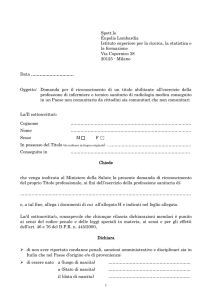 La/Il sottoscritta/o