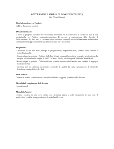COSTRUZIONE E ANALISI DI BANCHE DATI (5C)