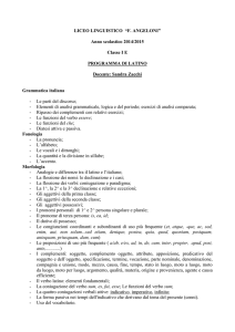 latino - Licei Statali Angeloni