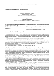 Il ‑ UN COMPOSITORE DI MUSICA LITURGICA: VINCENZO MODARO