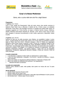 Carpi e la Bassa Modenese Storia, arte e cucina nelle terre dei Pio e