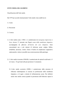 OTITE MEDIA DEL BAMBINO