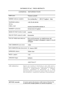 DATABASE OF EoC THESIS ABSTRACTS