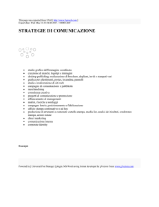 STRATEGIE DI COMUNICAZIONE : FASI : http://www.fasiweb.com