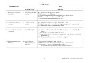 Traguardi per lo viluppo delle competenze al termine della Scuola