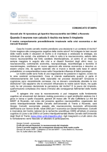 26 marzo 2009 - Aperitivo Neuroscientifico con Giorgio