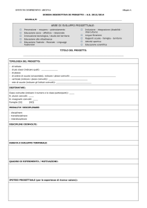 Scheda descrittiva di progetto