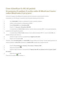 Come riclassificare la ASL dei pazienti