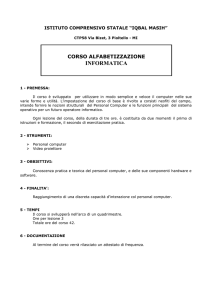 Corso base di prima alfabetizzazione informatica