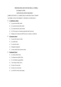 PROGRAMMA DI SCIENZE DELLA TERRA CLASSE 5 G PNI ANNO