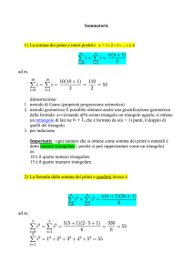 Sommatorie utili