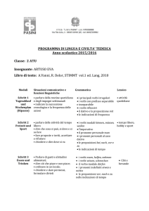 Programma di TEDESCO