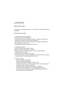 Logica matematica - Università Cattolica del Sacro Cuore