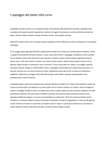 appoggio del piede nella corsa