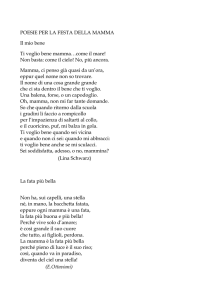 POESIE PER LA FESTA DELLA MAMMA