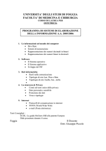 Sistemi di Elaborazione e dell`Informazione