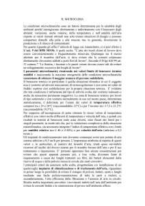 IL MICROCLIMA