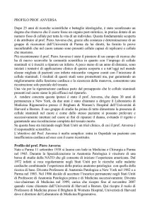 profilo professionale prof. Piero Anversa