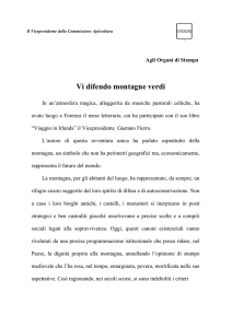 Il Vicepresidente della Commissione Agricoltura Agli Organi Agli