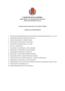 Albo volontariato - Comune di Palermo