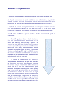 Il concetto di complementarità