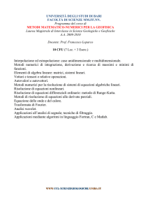 Programma - Geofisica uniba