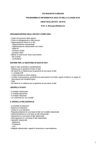 PROGRAMMA DI INFORMATICA CLASSE 5I2