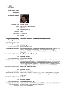 Europass CV - Professionisti.it