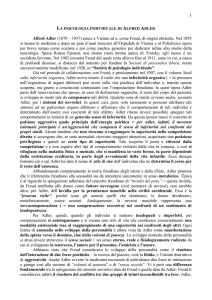 LA PSICOLOGIA INDIVIDUALE DI ALFRED ADLER