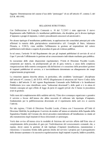 Oggetto: Determinazione del canone d`uso delle “preinsegne” di cui