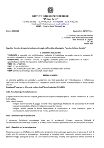 ISTITUTO ISTRUZIONE SUPERIORE "Primo Levi" Via Pitz`e Serra