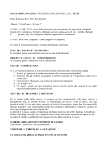 Piano di Lavoro del/la Prof .Asci Roberto