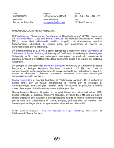 Data Oggetto Settore 26/08/2005 Informazione RISeT 06 – 14 – 16