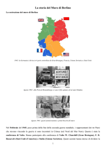 La storia del Muro di Berlino - scuole in rete per chi viene da lontano