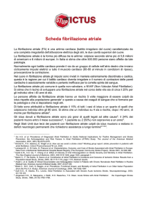 Fibrillazione atriale: Scheda tecnica