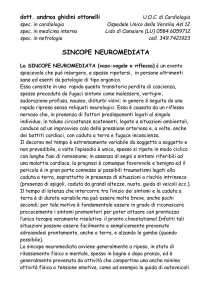 La sincope neuromediata