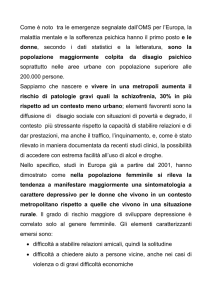 scheda disagio psichico