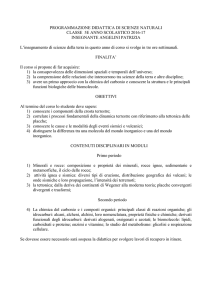 programmazione didattica di scienze della terra
