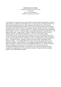 La diagnosi prenatale