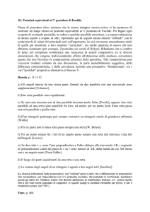 Postulati equivalenti al V postulato di Euclide
