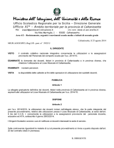 Graduatorie definitive e utilizzazioni Liceo Musicale
