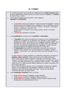 5) VARIABILI - VERBO