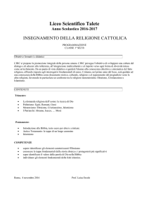 1B RELIGIONE - Liceo Scientifico Talete