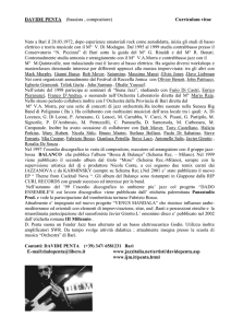 DAVIDE PENTA (Curriculum vitae)